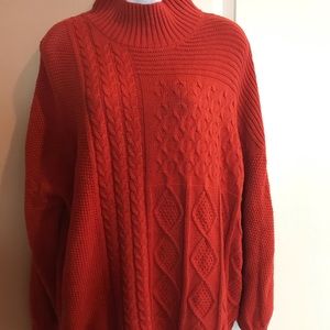 Andrew Marc New York  pullover cable knit sweater